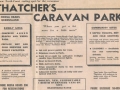 Thatchers Caravan Park promotion in the Telegraph 4 Nov. 1966